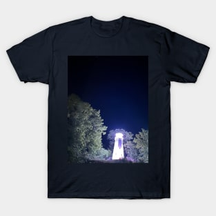 Mark Twain Memorial Lighthouse at night! T-Shirt